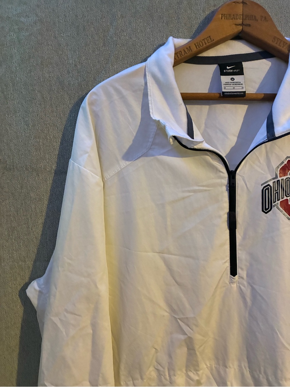 Ohio State Buckeye Nike Pullover Windbreaker Jacket size M - Picture 3 of 9
